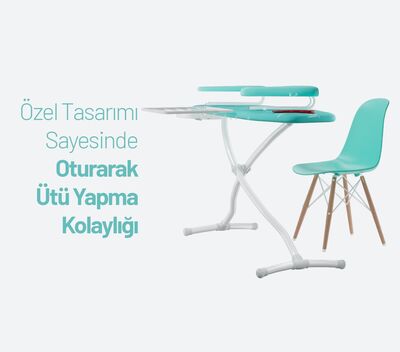 Silter SM/GZM 900 D Gazella Squad Ev Tipi Ütü Masası - Çamaşırlıklı, Kol ve Beden Aparatlı - 7