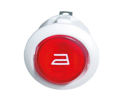 Silter - Silter TY YA 02 Yuvarlak Işıklı Anahtar - Ütü Serigraflı