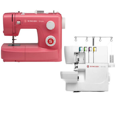 Singer 3223R Dikiş Makinesi ve Singer S0105 Overlok Makinesi Avantajlı Paket