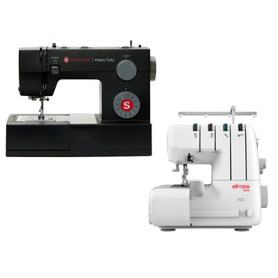 Singer 4432 Heavy Duty Dikiş Makinesi ve Elmas 328 Ev Tipi 4 İplik Overlok Makinesi Avantajlı Paket - 1