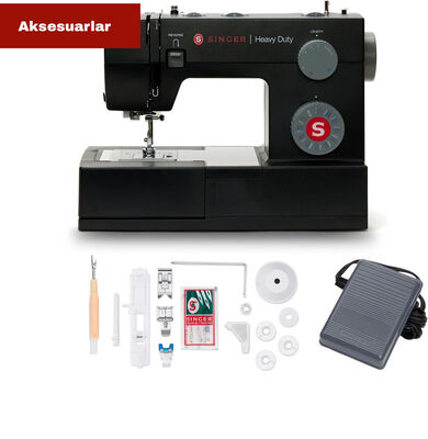 Singer 4432 Heavy Duty Dikiş Makinesi ve Elmas 328 Ev Tipi 4 İplik Overlok Makinesi Avantajlı Paket - 4