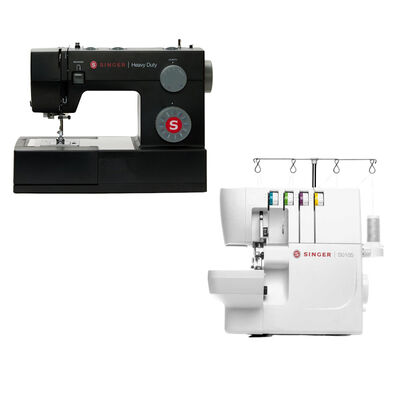 Singer 4432 Heavy Duty Dikiş Makinesi ve Singer S0105 Overlok Makinesi Avantajlı Paket