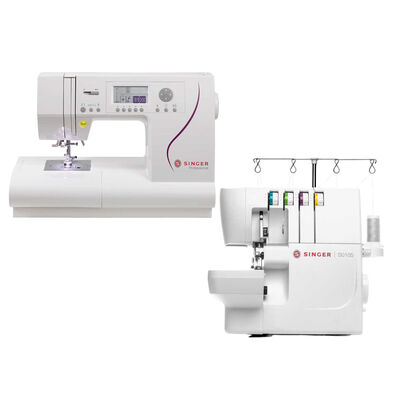Singer C430 Professional Elektronik Dikiş Makinesi ve Singer S0105 Overlok Makinesi Avantajlı Paket