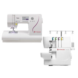 Singer C430 Professional Elektronik Dikiş Makinesi ve Singer S0105 Overlok Makinesi Avantajlı Paket