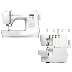 Singer C5605 Elektronik Dikiş Makinesi ve Singer S0105 Overlok Makinesi Avantajlı Paket - Thumbnail