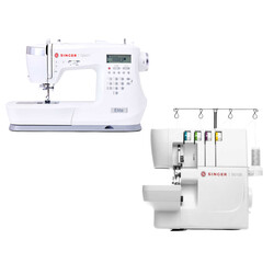 Singer - Singer Elite CE677 Elektronik Dikiş Makinesi ve Singer S0105 Overlok Makinesi Avantajlı Paket