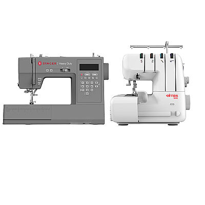 Singer HD6705C Dikiş Makinesi ve Elmas 328 Overlok Makinesi Avantaj Paketi - 1