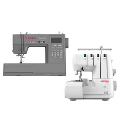 Singer - Singer HD6805C Dikiş Makinesi ve Elmas 328 Ev Tipi 4 İplik Overlok Makinesi Avantajlı Paket