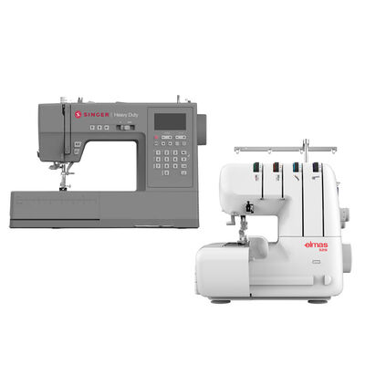 Singer HD6805C Dikiş Makinesi ve Elmas 328 Ev Tipi 4 İplik Overlok Makinesi Avantajlı Paket