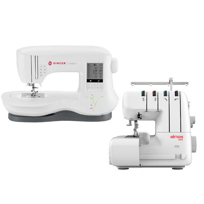 Singer Legacy C440 Elektronik Dikiş Makinesi ve Elmas 328 Ev Tipi 4 İplik Overlok Makinesi Avantajlı Paket