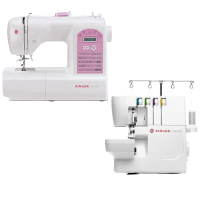 Singer Starlet 6699 Dikiş Makinesi ve Singer S0105 Overlok Makinesi Avantajlı Paket - 1