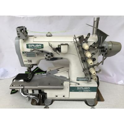 Siruba C007J-W812-364/CRL/UTP/CL Soldan Bıçaklı Burunlu Havalı Reçme Makinası - 2.El - 1