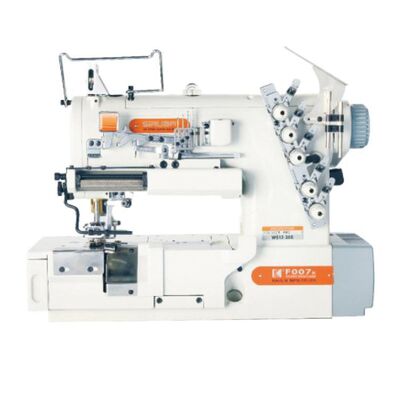 Siruba F007K-W522-356/FR/FE/FEC Düz Yataklı Sağdan Bıçaklı Elektrik Lastik Vericili Kilot Lastik Makinası - 1