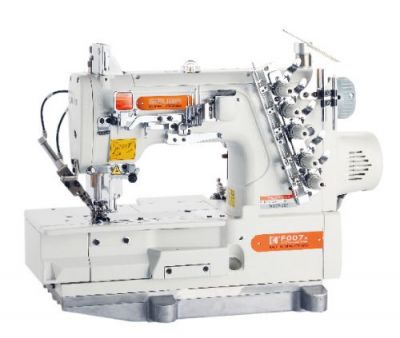 Siruba F007KD-W122-356/FHA-UTG Dırect Drıve Otomatik İplik Kesmeli Havalı Elektronik Etek Reçme Makinası - 1