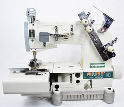 Siruba HF008-02064P/FBQ/C İki İğne Bıçaklı Kot Köprü Hazırlama Makinası (Tayvan) - 2