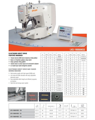 Siruba LKS-1900ANSS Elektronik Direct Drive Punteriz Makinası