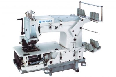 Sunshine DB-78706 P 6 İğne Zincir Dikiş Makinası (6.4mm) Kavramalı Motor - 1