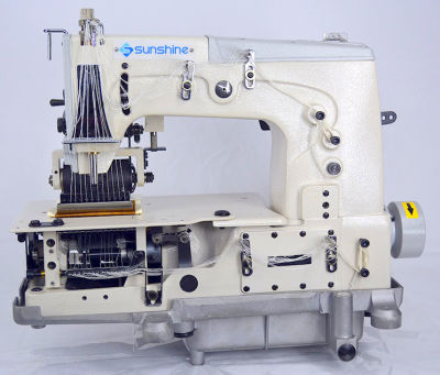 Sunshine DB-78712 P 12 İğne Zincir Dikiş Makinası (6.4mm) Kavramalı Motor - 1