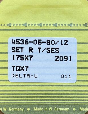 TQx7 Uzun Düğme Makina İğnesi (Orijinal Almanya Üretimi) 4536-05 - 100 Adet - 1