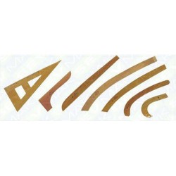 TURHAN - Turhan Ahşap Riga Cetvel Takımı - 7 Parça TURHAN - Turhan Ahşap Riga Cetvel Takımı - 7 Parça