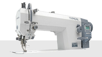 Typical GC-0330AD3T2 Direct Drive İplik Kesicili Çift Papuç Deri Dikiş Makinası - 1