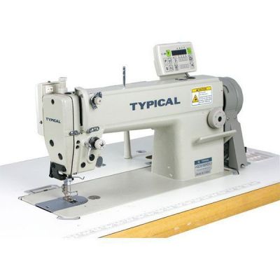 Typical GC-6160HD3 İğne transportlu iplik kesicili tek iğne kilit dikiş kalın mat. için - 1
