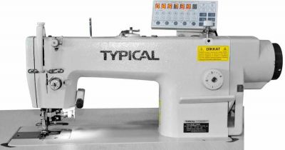 Typical GC-6717-MD2 Kenar Bıçaklı İplik Kesicili Tek İğne Kilit Dikiş Makinası - 1