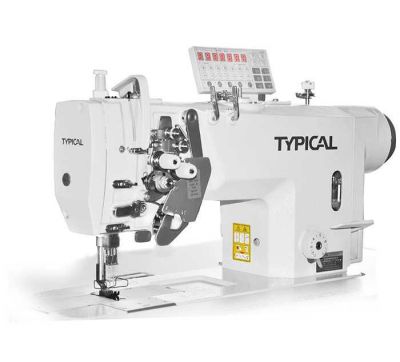 Typical GC-9450-MD3 Çift İğne Küçük Mekik İptalli İplik Kesicili Kilit Dikiş Mikro Yağlamalı Direct Drive Orta Mat için - 1