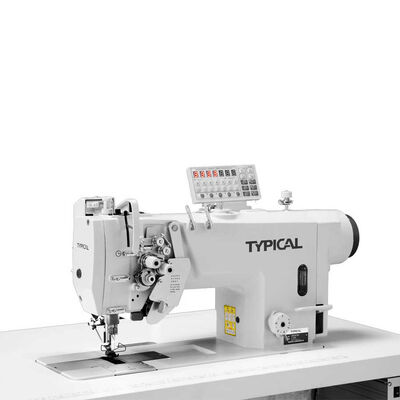 Typical GC-9450-MD3-ZD Elektronik Direct Drive, Dik Bıçak Sistemli, Büyük Mekik, İptalli Çift İğne Dikiş Makinası (Kalın Materyaller İçin) - 1
