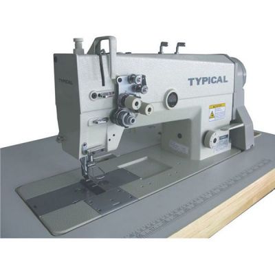 Typical GC6842H Çift İğne Küçük Mekik İptalsiz Kilit Dikiş Orta ve Kalın Mat. için - 1