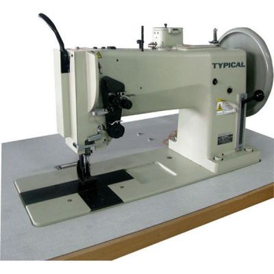 Typical TW1-8BL20-K Extra kalın materyaller 51 cm çift papuç tek iğne - 1