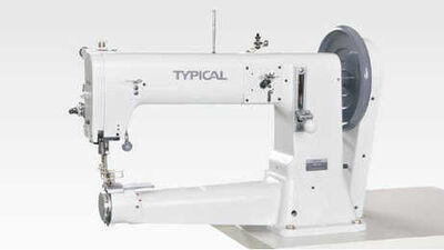Typical TW3-441 Çift Papuç Kalın Baş Çanta Bavul Dikiş Makinası (Ekstra Kalın Materyaller) - 1