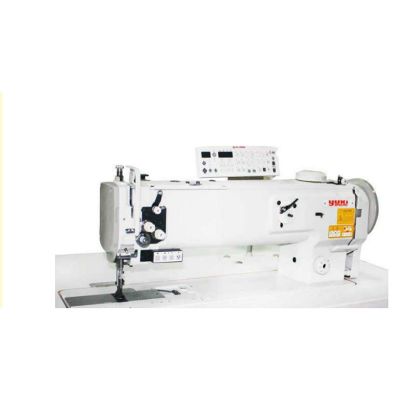 Yuki GC-1560-N-L-14-7 Çift Papuç Çift İğne Ayak Baskı Ayarlı İplik Kesmeli Büyük Mekik (36 cm) (12mm) - 1