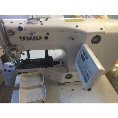 Yuki Kafadan Motorlu Kilit Düğme Dikiş Makinası 2.El - 1