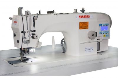 Yuki YK-5559WE-4 Kenar Bıçaklı Tam Yağlı Direct Drive İplik Kesicili Tek İğne Kilit Dikiş - 1