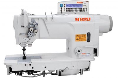 Yuki YK-8420D-403 Çift İğ Küçük Mekik İptalsiz İplik Kes. Mik. Yağ. D.Drive (Orta Mat. İçin) - 1