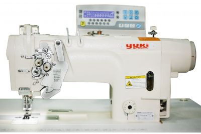 Yuki YK-8750D-405 Çift İğne B Mekik İptalli İplik Kes. Kil. Dikiş Mik. Yağ. D. Drive (Kalın Mat İçin)