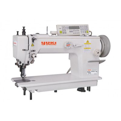 Yuki YK-9350D Tek İğne İplik Kesicili Kilit Dikiş Büyük Mekik Ayak Transportlu 9mm - 1