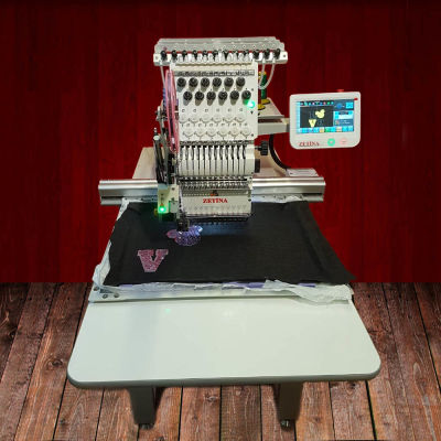 Zetina FR1201 Tek Kafa 12 İğne Nakış Makinesi (500x400mm) - 1